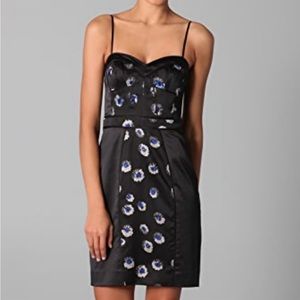 Rebecca Taylor Silk Starflower Bustier Slip Dress Size 6
